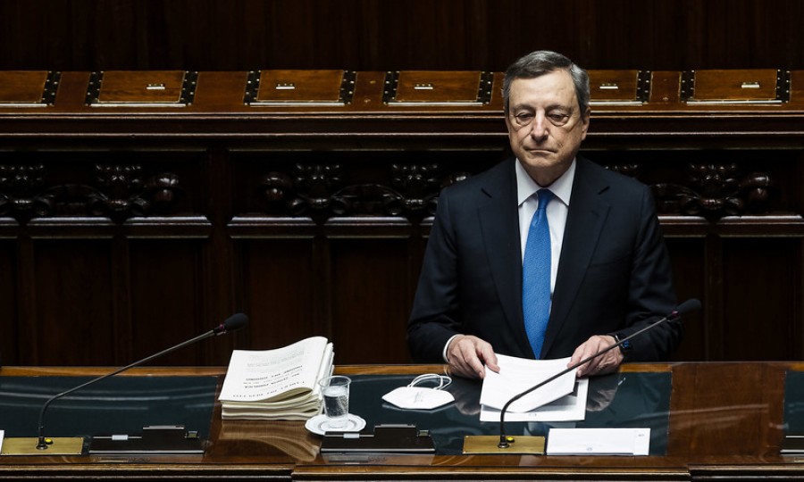 Draghi: &quot;Dobbiamo cercare la pace, Mosca e Kiev si parlino. Ho chiesto a Biden di chiamare Putin&quot;