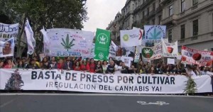 Il sudamerica in strada per la marijuana libera