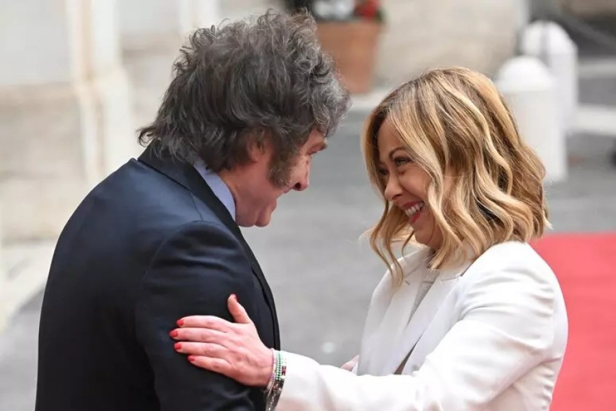 Giorgia Meloni e Javier Milei