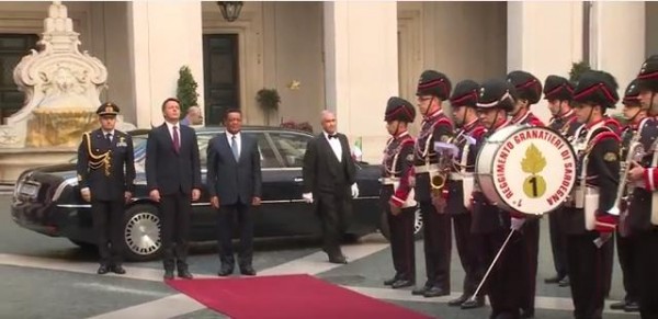 Il premier Renzi riceve il Presidente della Repubblica d’Etiopia