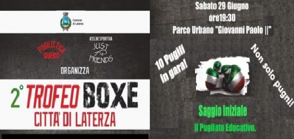 La Quero-Chiloiro torna a Laterza Sabato 29 giugno il secondo trofeo Città di Laterza