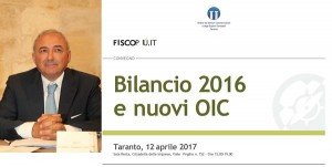 Taranto - Bilancio 2016  nuovi Oic, convegno dell’ordine commercialisti