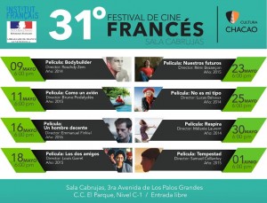 El Festival de Cine Francés 2017  presenta muestra en la Sala Cabrujas de LPG