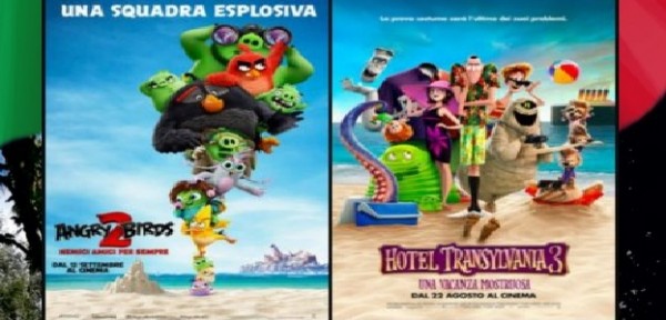 Roma cinema park: doppio appuntamento nel weekend con Hotel Transilvania 3 e Angry Birds 2