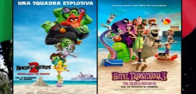 Roma cinema park: doppio appuntamento nel weekend con Hotel Transilvania 3 e Angry Birds 2