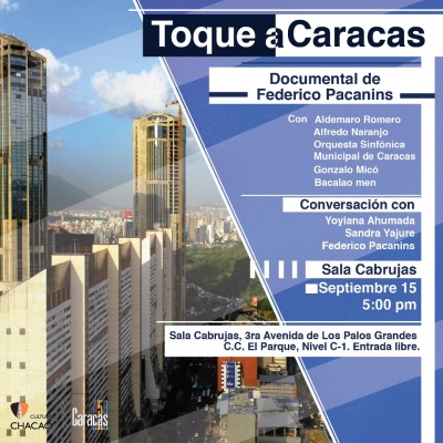 Cultura Chacao exhibe documental en la Sala Cabrujas  y presenta evento poético musical en la Biblioteca LPG