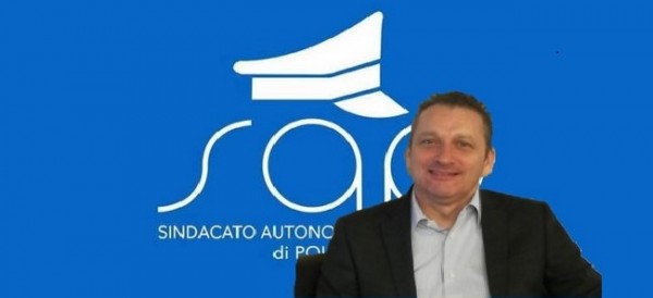 Nella foto Stefano Paoloni, Segretario Generale del Sindacato Autonomo di Polizia (Sap) 