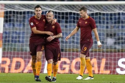 Roma derrotó 1-0 a Milan Equipo capitalino quedó a cuatro del líder Juventus