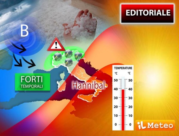 Temporali al Nord e ancora tanto caldo al Centro-Sud