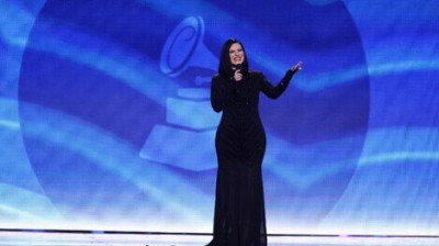 La popular cantante italiana en los últimos Premios Grammy. 