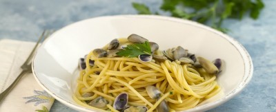 Espagueti con berberechos (Telline): aroma marino de Versilia