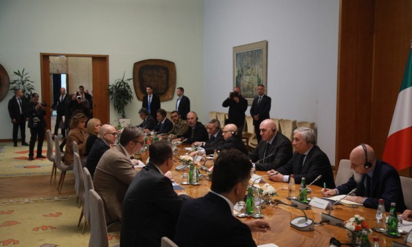 I ministri Tajani e Crosetto in visita in Serbia 