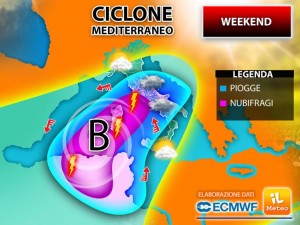 Piogge e temporali al Centro-Sud, il meteo del weekend