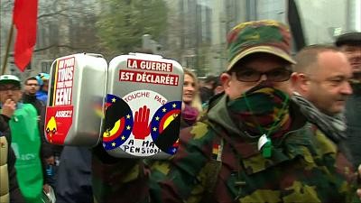 The Belgian Army takes to the streets