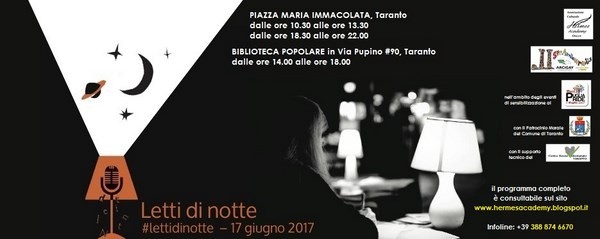 Taranto - In piazza Maria Immacolata torna Letti di notte