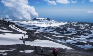 Neve sull&#039;Etna