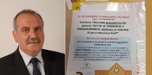 Taranto - Vico chiede a Emiliano «anche le parafarmacie autorizzate devono rilasciare certificati vaccini»