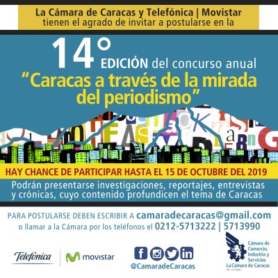 Cámara de Caracas extiende su concurso de periodismo