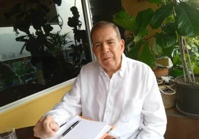 El candidato unitario de la oposición venezolana, Edmundo González, este jueves durante la entrevista con ABC 