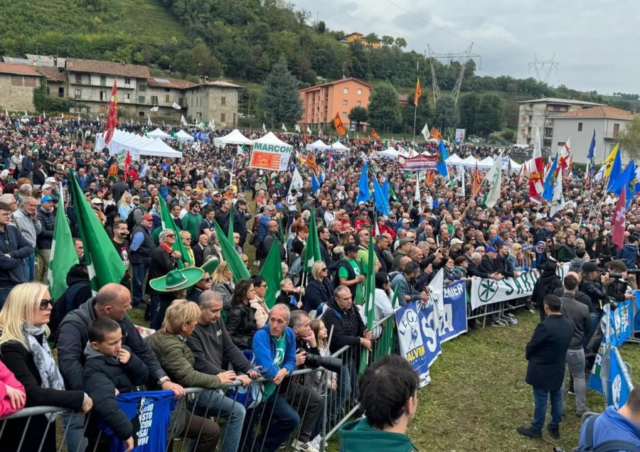 Trentaseiesimo raduno della Lega. Sul pratone di Pontida