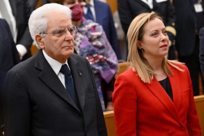  El presidente de Italia y la premier. Sergio Mattarella y Giorgia Meloni