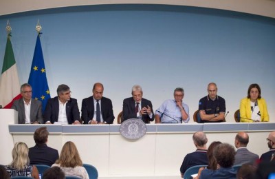Conferenza stampa del Consiglio dei Ministri per la nomina del Commissario straordinario di Governo alla ricostruzione delle aree colpite dal terremoto del 24 agosto.