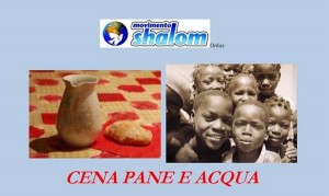 Taranto - Cena a pane e acqua per le ceneri con l&#039;Arcivescovo e il movimento Shalom Onlus