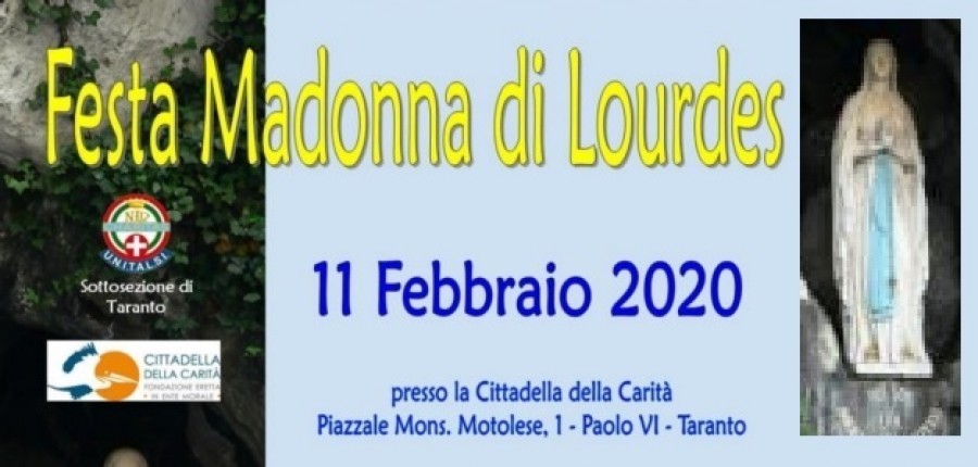 Taranto - La festa della Madonna di Lourdes alla cittadella della carità