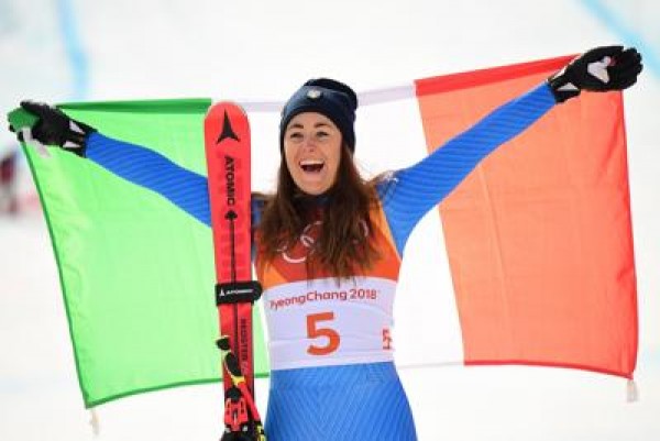 Sofia Goggia ha conquistato la medaglia d&#039;oro nella discesa libera femminile alle Olimpiadi invernali di Pyeongchang