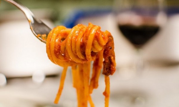 Espaguetis a la amatriciana