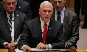 Mike Pence le pidió a la ONU que reconozca a Juan Guaidó como presidente legítimo de Venezuela