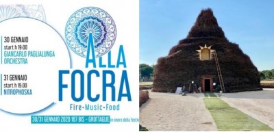 Fuoco, musica e cibo alla focra di Grottaglie per San Ciro