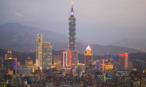 Veduta di Taipei a Taiwan