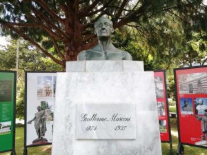 Italia cuidará monumentos de Bogotá La primera obra restituida es el busto de Guglielmo Marconi