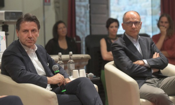  Giuseppe Conte e Enrico Letta 