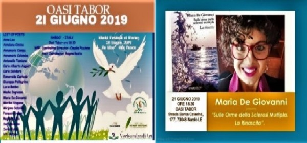 In Salento il World Festival Poetry - Il 21 giugno, alle 18:30, presso l’Oasi Tabor di Nardò, partner Verbumlandiart