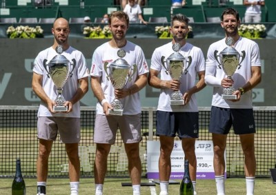  22 giugno 2025, torneo di Halle, finale di doppio tra i tedeschi Krawietz-Pütz e gli azzurri Bolelli-Vavassori