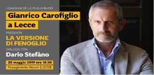 Gianrico Carofiglio e “La versione di Fenoglio” a Lecce per il ciclo di incontri organizzati da La Puglia in più