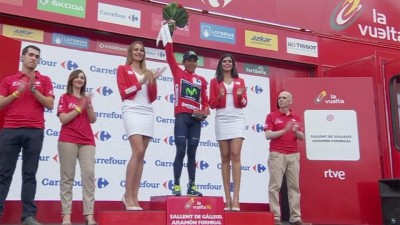 Histórica etapa de La Vuelta: Quintana saborea el triunfo
