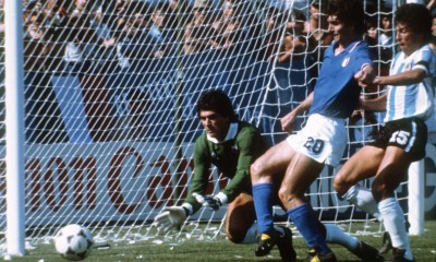 Paolo Rossi contro l&#039;Argentina nel 1982