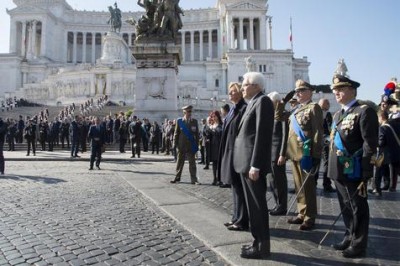 Ceremonia oficial en el Altar de la Patria