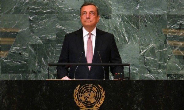 Draghi all&#039;Onu condanna le azioni di Putin e rassicura sull&#039;Italia