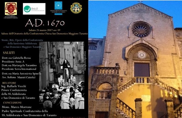 Taranto - Fede e tradizione, nello storico oratorio della Confraternita dell’Addolorata