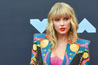 La cantautora estadounidense Taylor Swift llega a la 65a Entrega Anual de los Premios Grammy en el Crypto.com Arena de Los Ángeles el 5 de febrero de 2023.