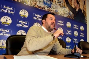 il leader della Lega Matteo Salvini