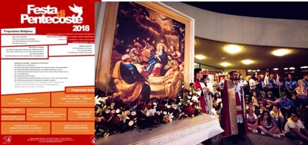 Parrocchia Spirito Santo  «festa di Pentecoste 2018»  Domenica 20 maggio “da 50 sul nostro territorio”