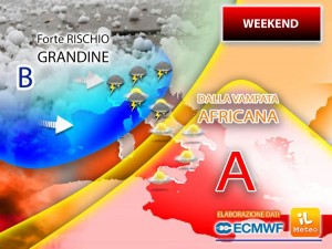 Weekend a due facce, sabato caldo e domenica con temporali