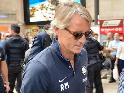 Il tecnico dell&#039;Inter, Roberto Mancini 