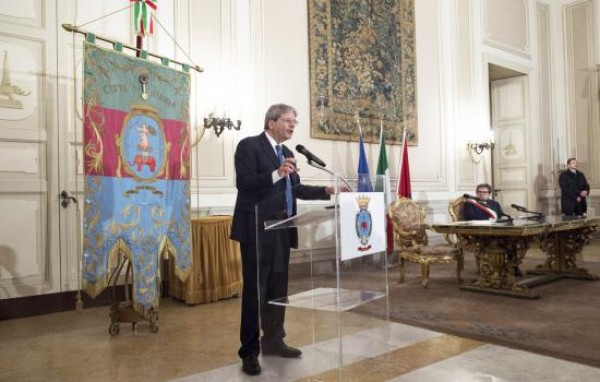 Paolo Gentiloni in visita a Catania