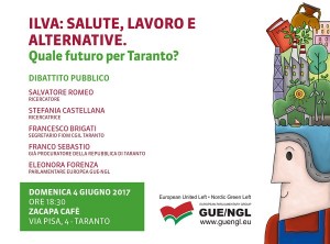 Taranto - Questione Ilva al Zacapa cafè con i parlamentari europei GUE-NGL